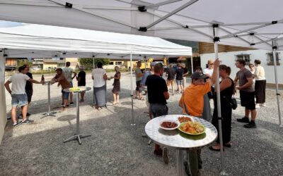 Grillplausch und Besichtigung zukünftiger Standort HTI Holzbau AG
